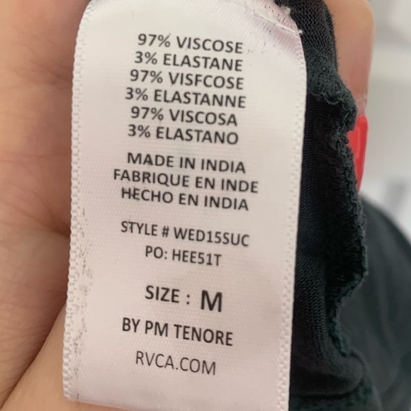 *RVCA Tee Shirt Dress Medium Dusty Sage Green - Picture 7 of 7